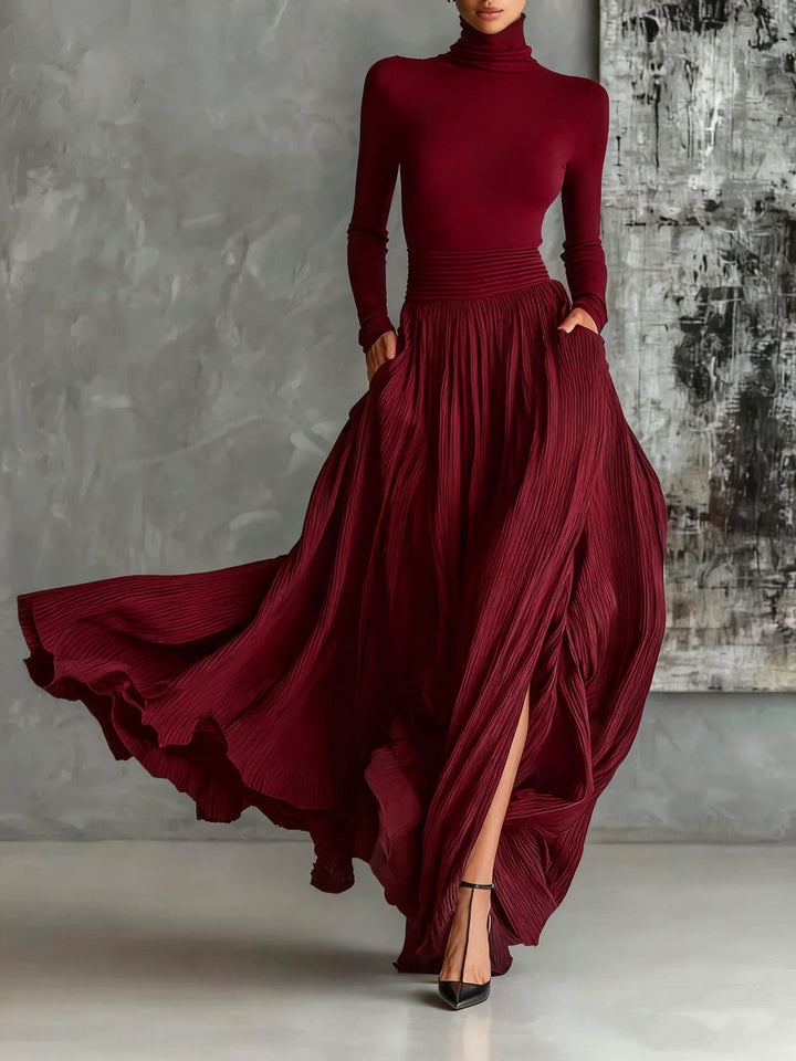 Eva | Elegant Ensemble with Pleated Skirt