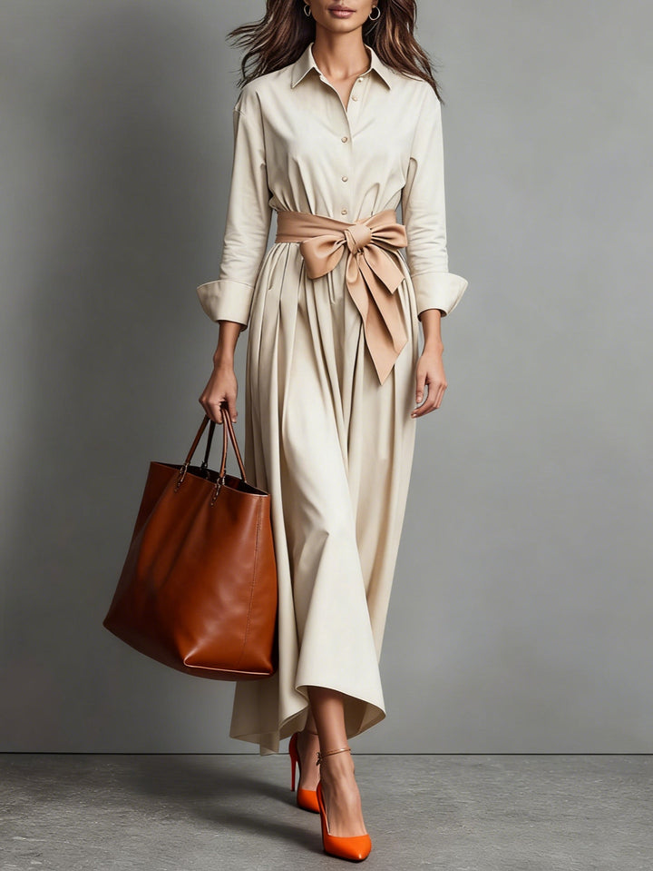 Marise | Elegant Maxi Dress with Bow Detail