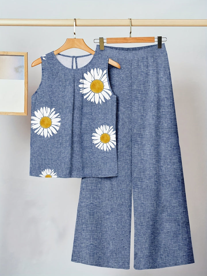 Kaitlyn | Daisy Flower Two-Piece Set