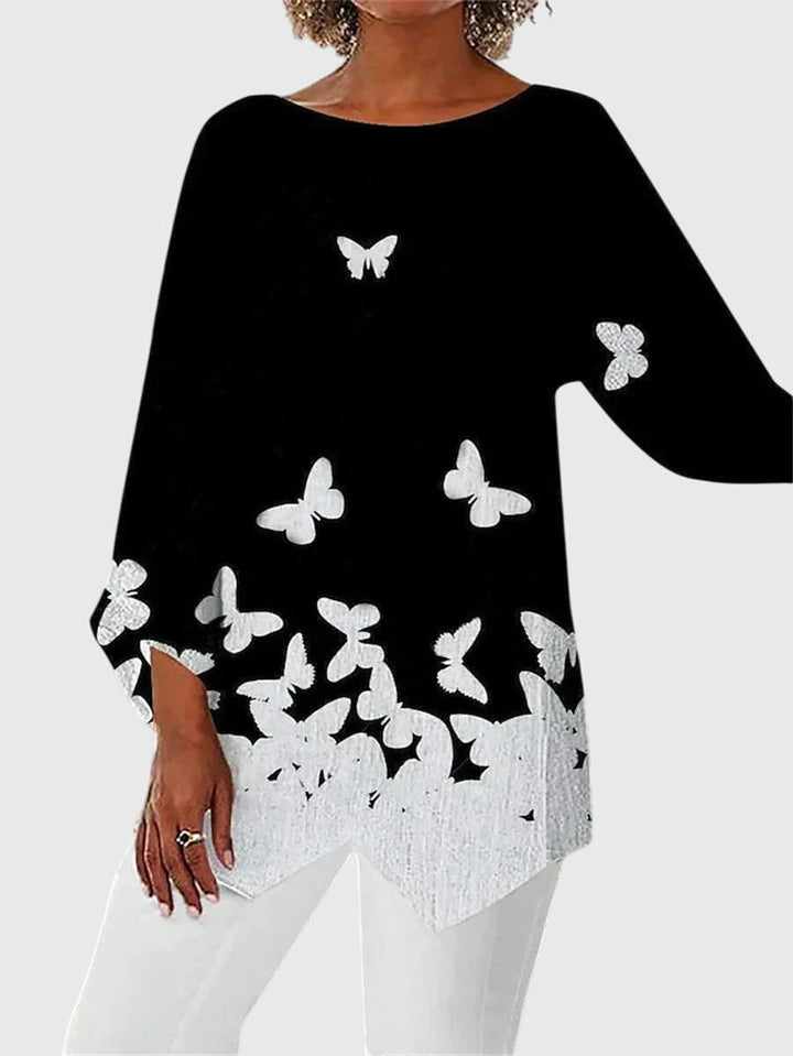 Elizabeth | Elegant Crew Neck Top