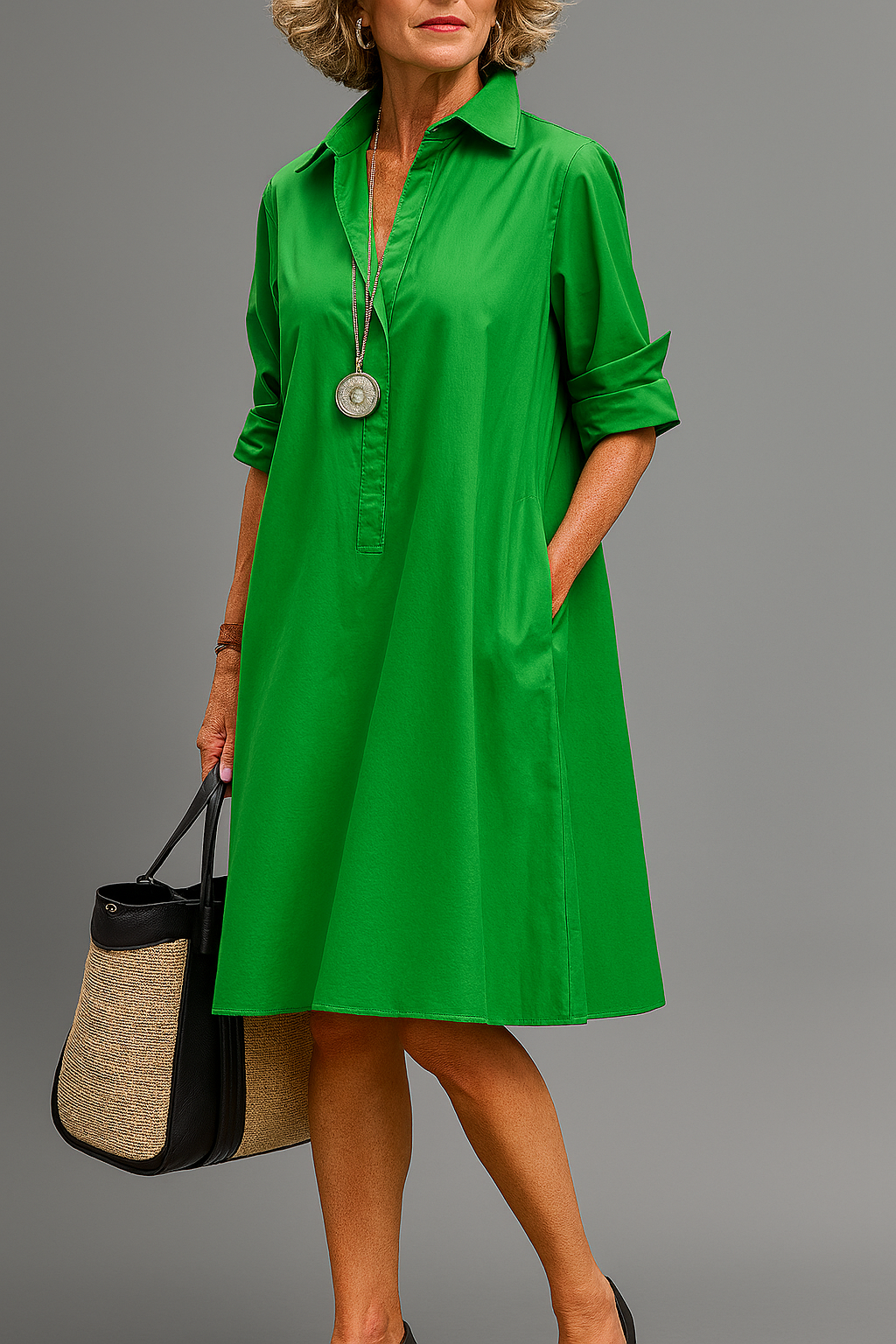 Clara - Sophisticated Midi Dress
