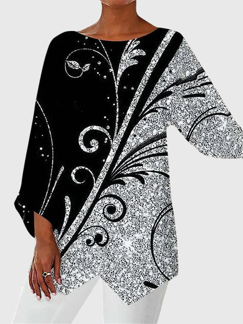 Elizabeth | Elegant Crew Neck Top