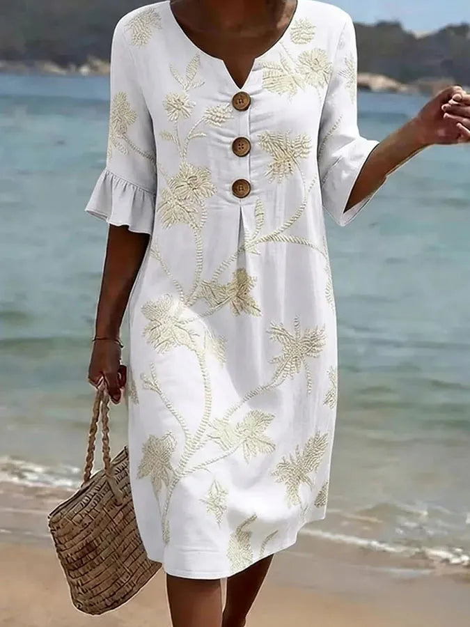 Lois | Casual Women's Dress with Floral Print