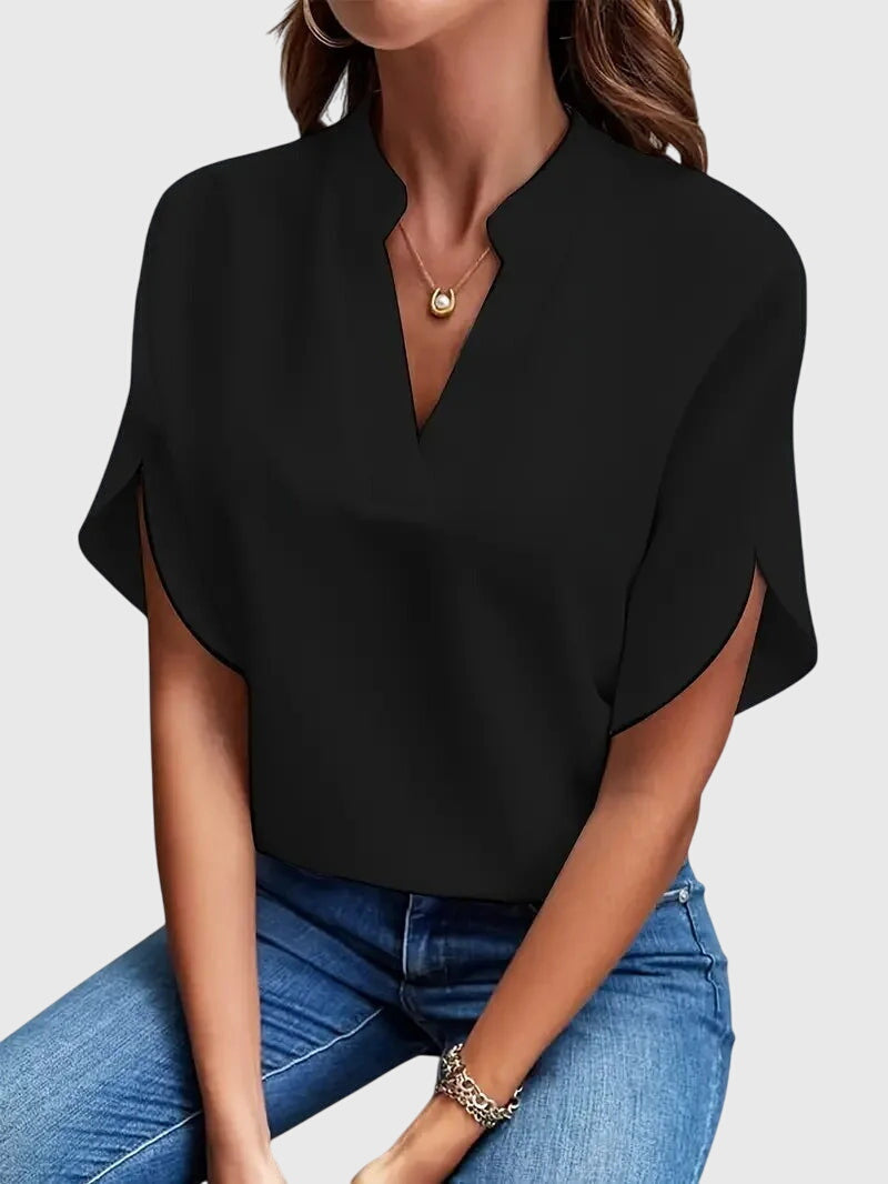 Elora | Soft and Elegant V-Neck Shirt