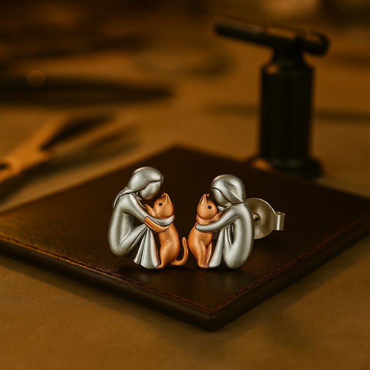 Eleanor Rose | Cat Embrace Earrings
