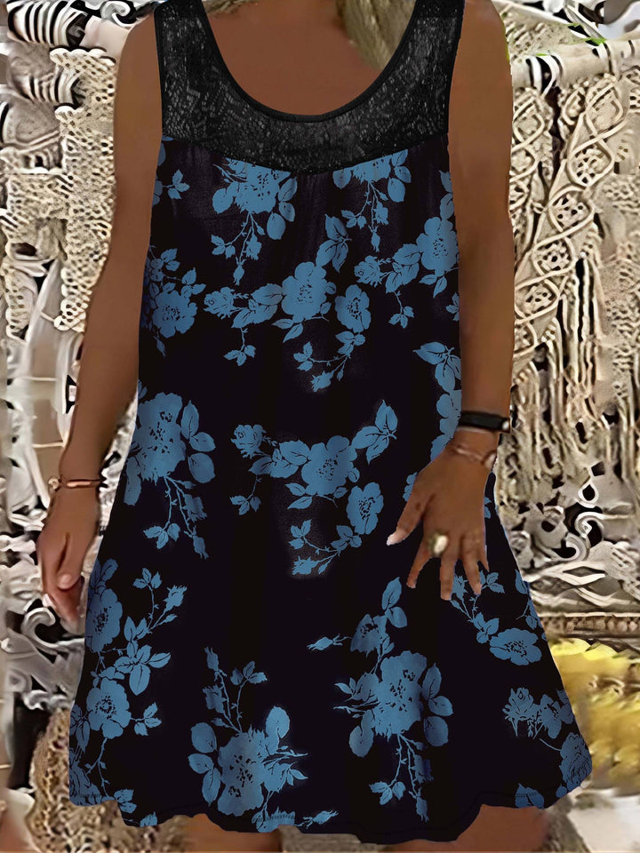 Zyra | Loose Sleeveless Maxi Dress With Round Neck