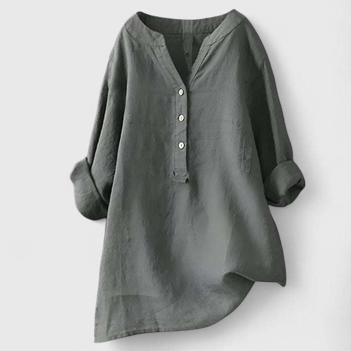 Elanor | Elegant Button-Front Shirt
