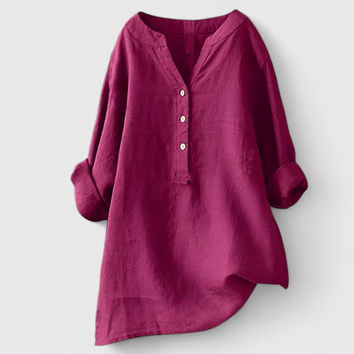 Elanor | Elegant Button-Front Shirt