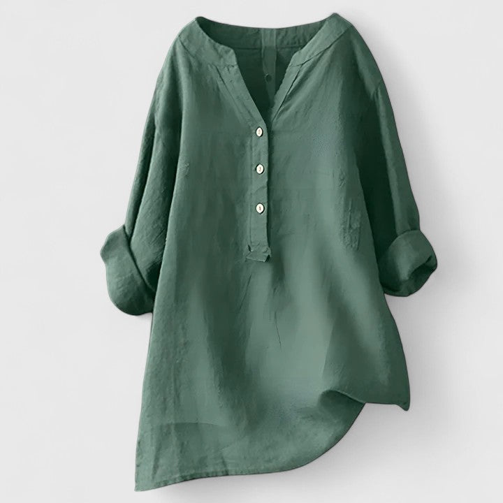 Elanor | Elegant Button-Front Shirt