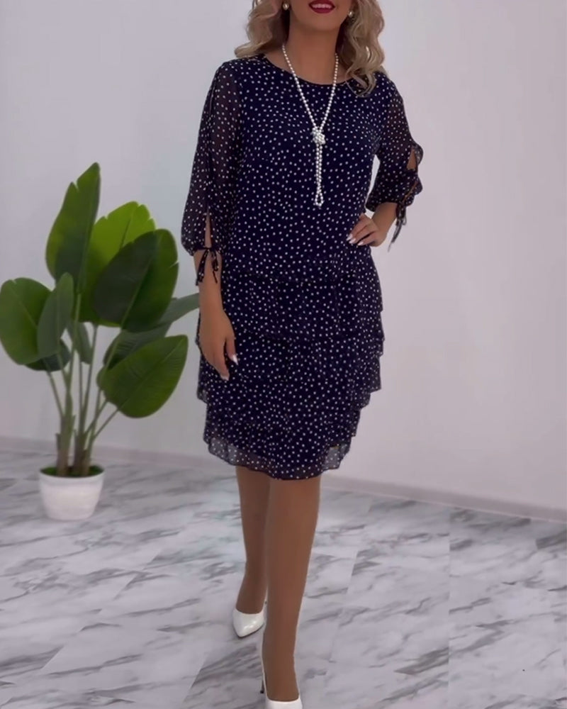 Tilly | Polka Dot Layered Dress