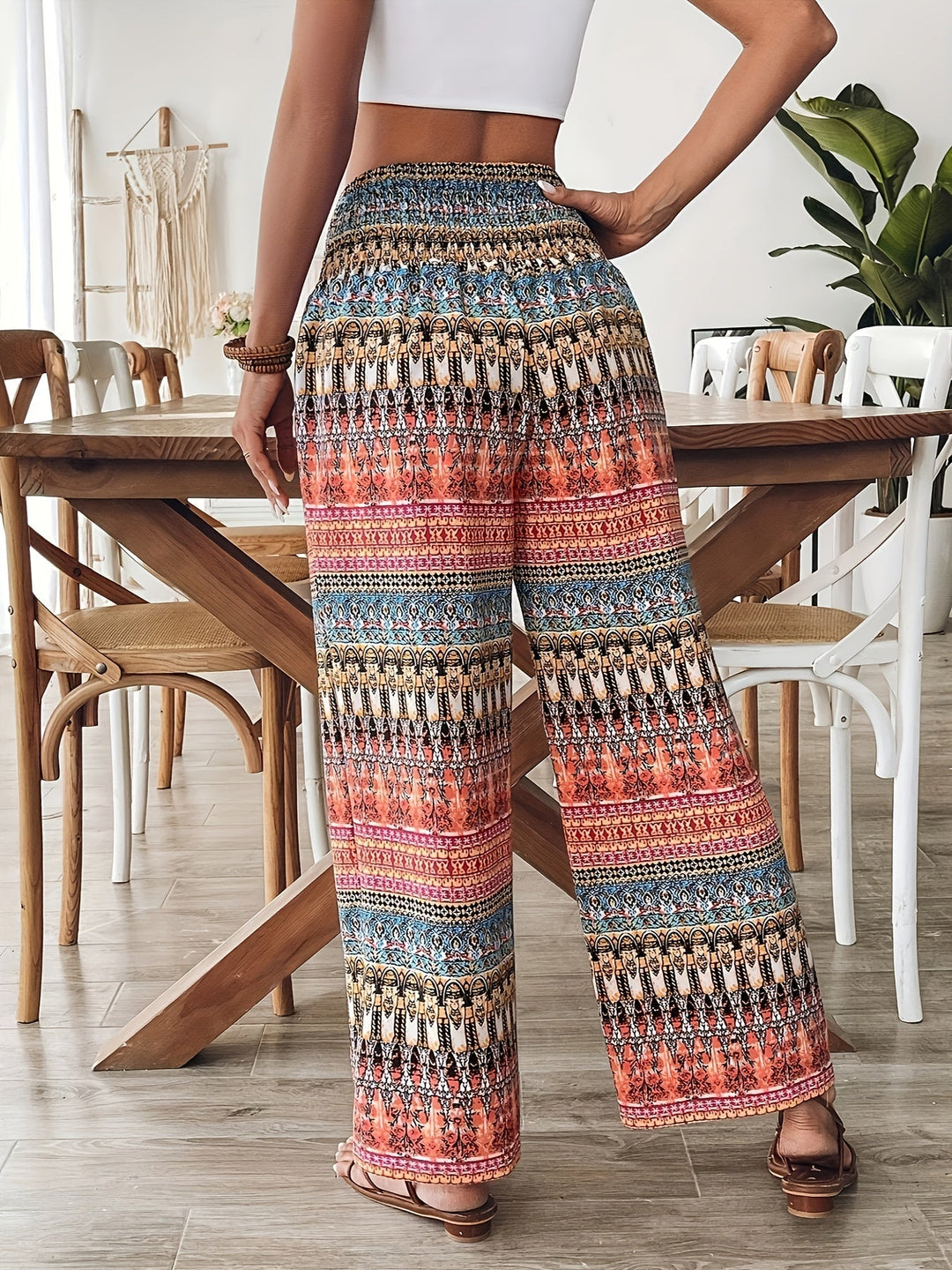 Caroline | Bohemian Wide Leg Pants