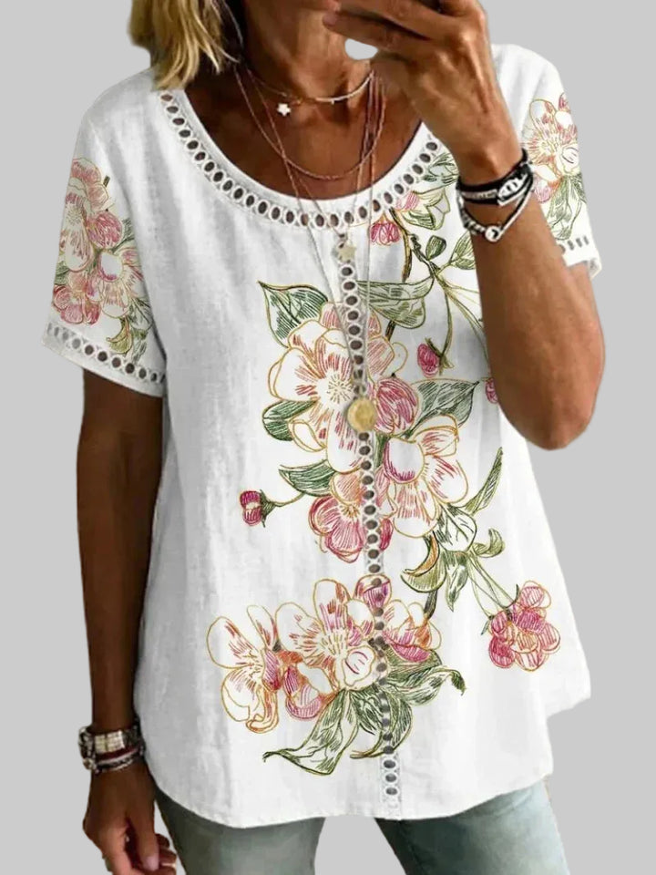 Brendie | Top With Floral Print