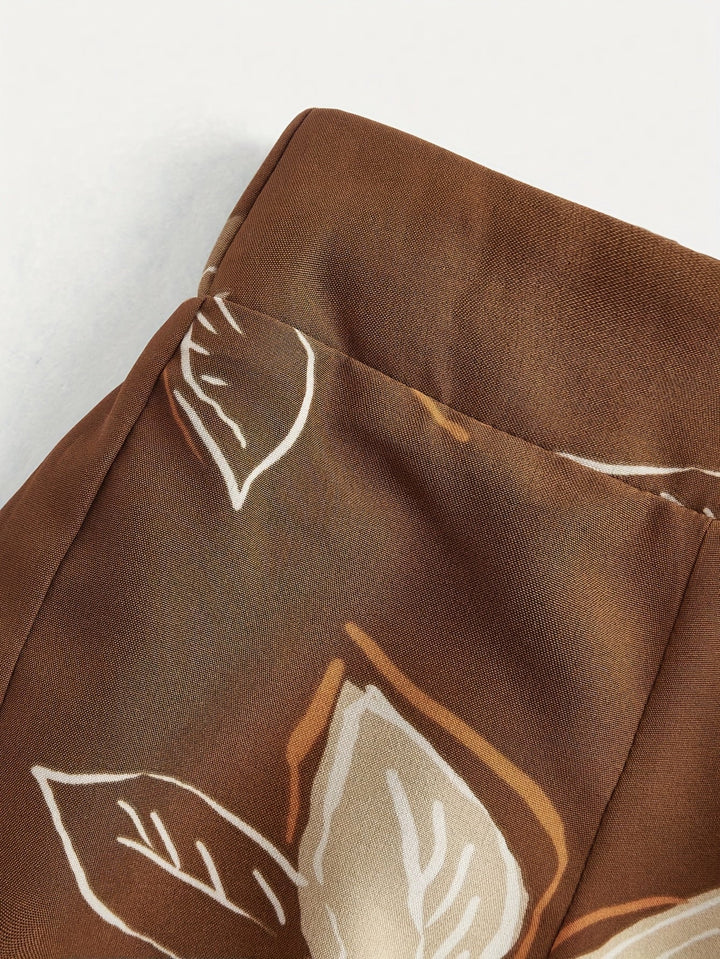 Marissa | Casual Brown Two-Piece Set