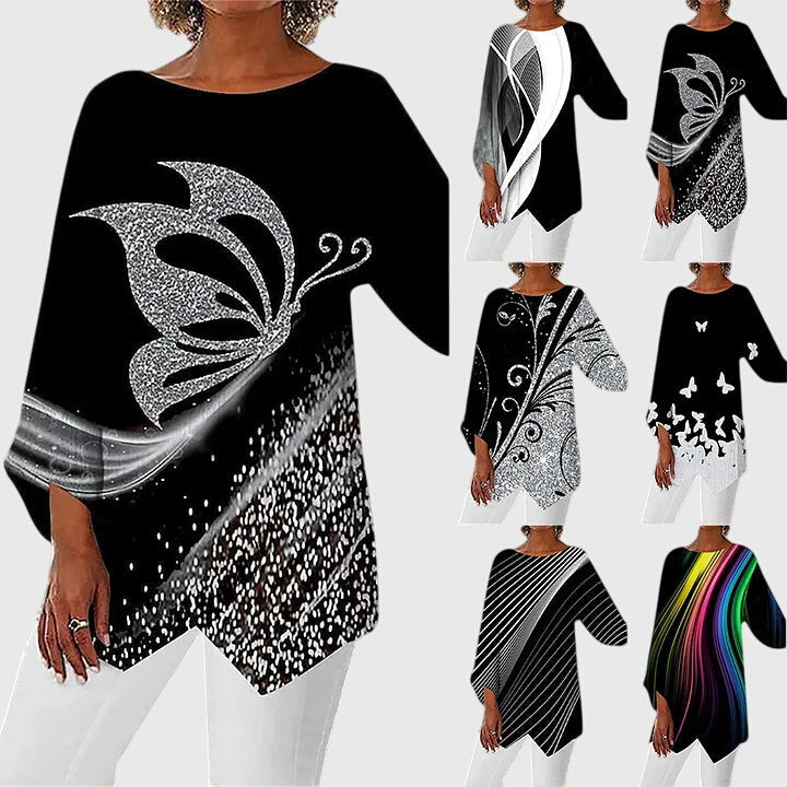 Elizabeth | Elegant Crew Neck Top
