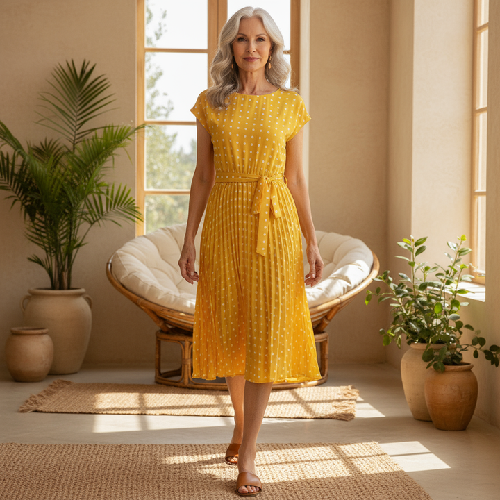 Beth | Polka Bloom Dress