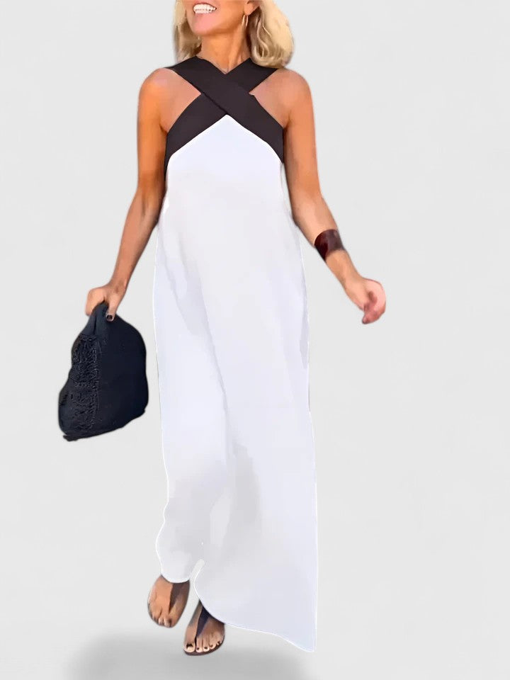 Janice| Elegant Crossback Dress
