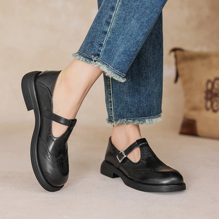 Sasha | Leather Mary Janes