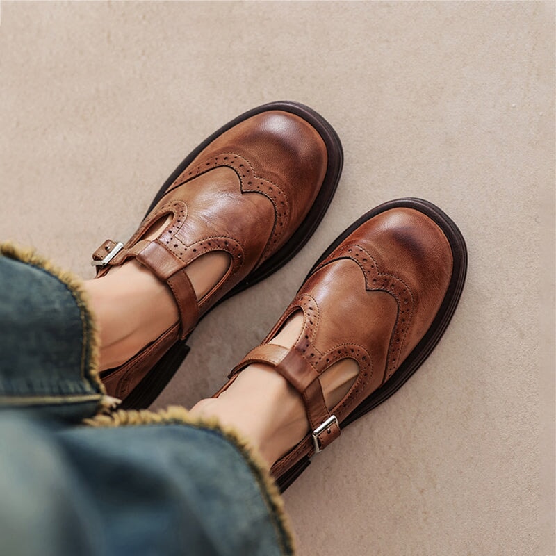 Sasha | Leather Mary Janes