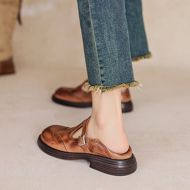 Sasha | Leather Mary Janes