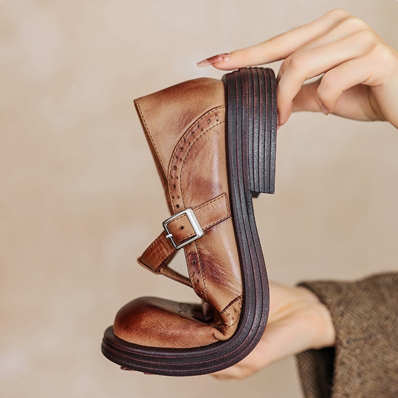 Sasha | Leather Mary Janes
