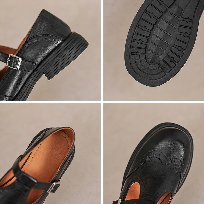 Sasha | Leather Mary Janes