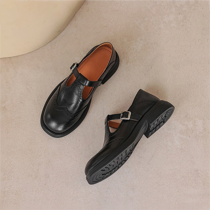 Sasha | Leather Mary Janes