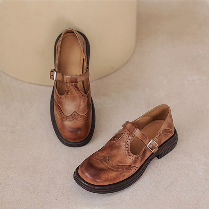 Sasha | Leather Mary Janes