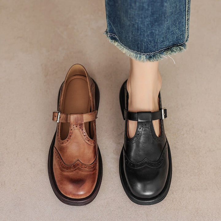 Sasha | Leather Mary Janes