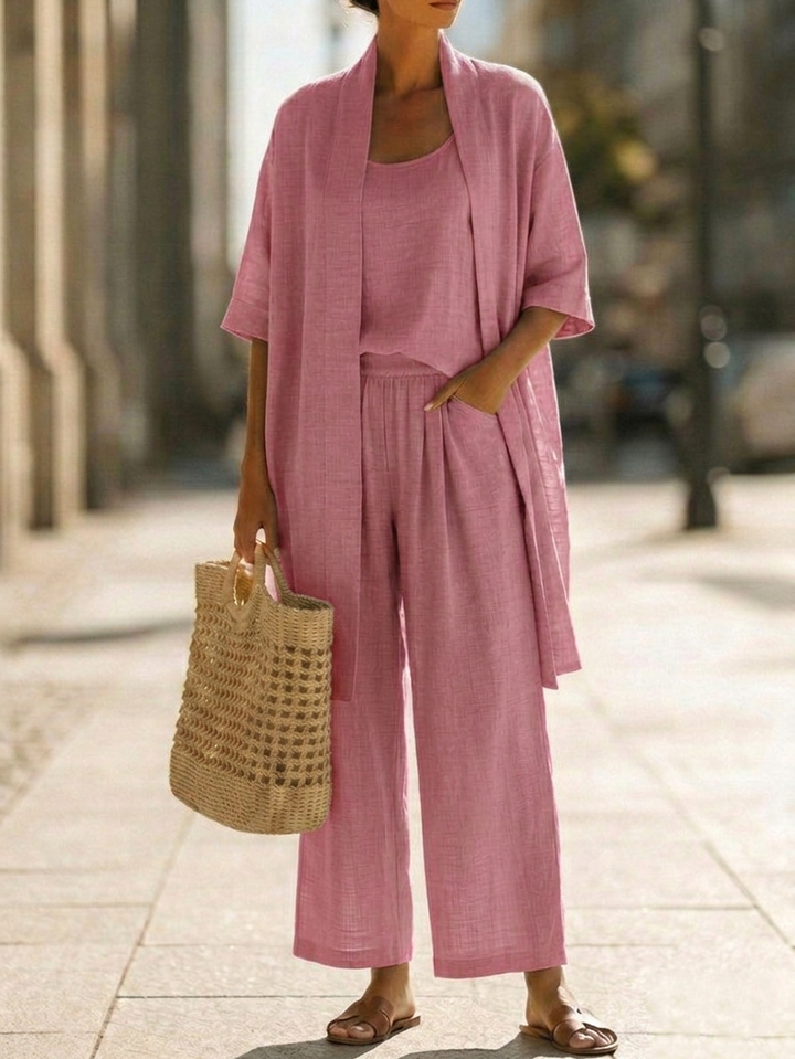 Linnea | Effortless Linen-Cotton Three-Piece Set