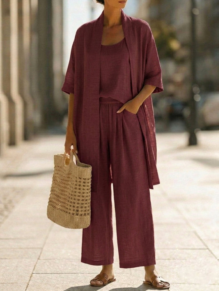 Linnea | Effortless Linen-Cotton Three-Piece Set