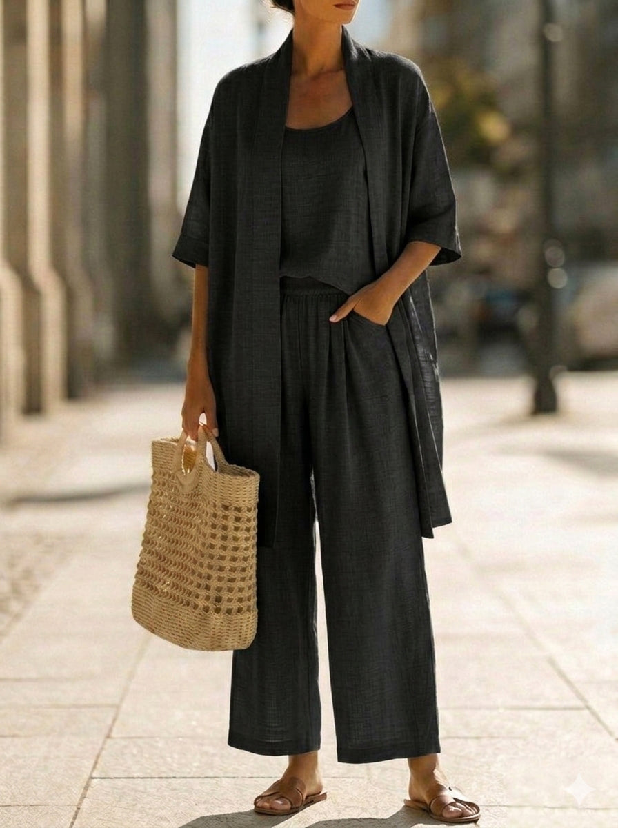 Linnea | Effortless Linen-Cotton Three-Piece Set
