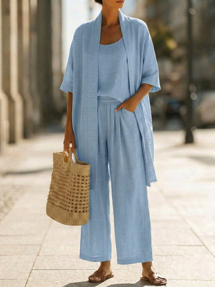 Linnea | Effortless Linen-Cotton Three-Piece Set