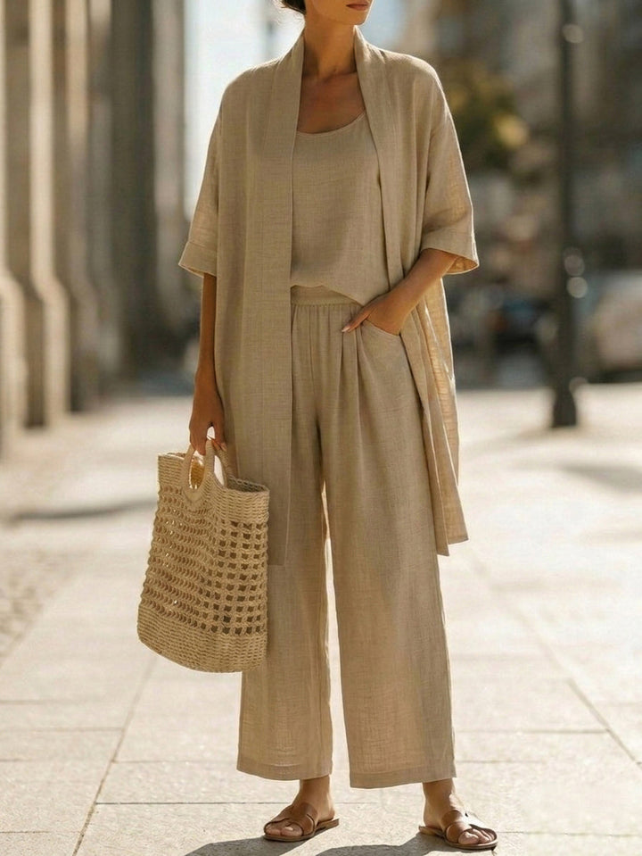 Linnea | Effortless Linen-Cotton Three-Piece Set