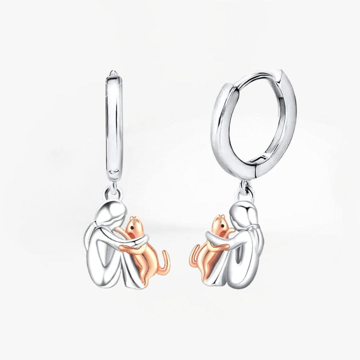 Eleanor Rose | Cat Embrace Earring (Round Closure)