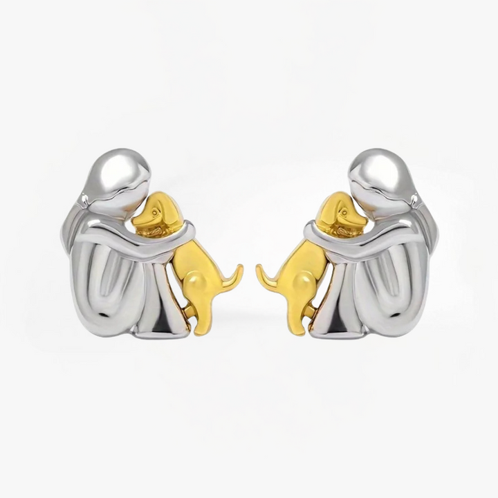 Eleanor Rose | Dog Embrace Earring