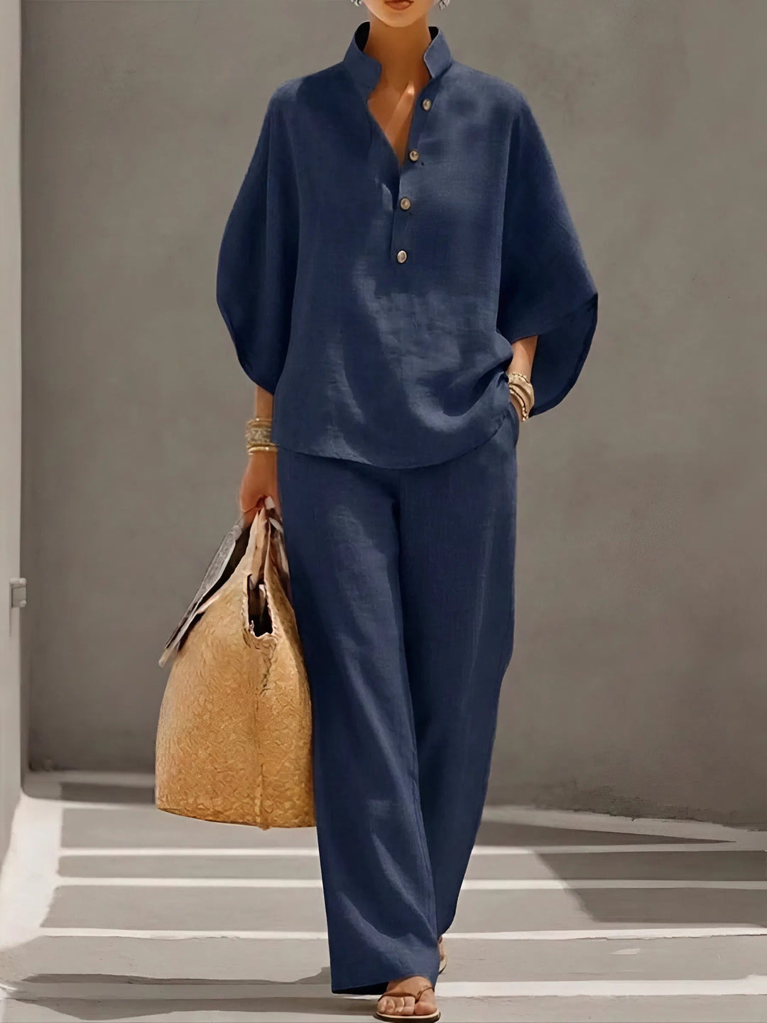 Elaine | Linen Cotton Two-Piece Set