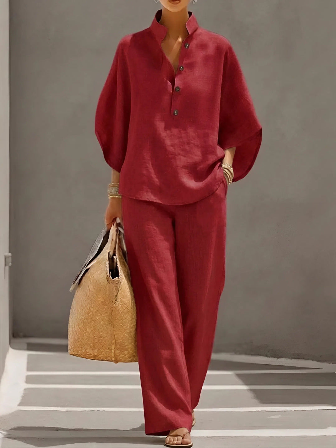 Elaine | Linen Cotton Two-Piece Set