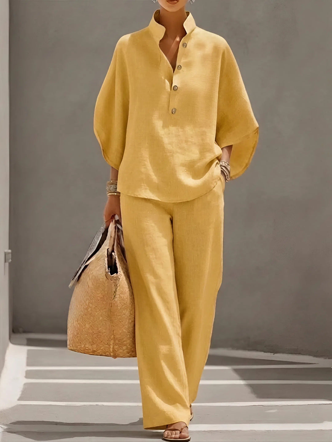 Elaine | Linen Cotton Two-Piece Set