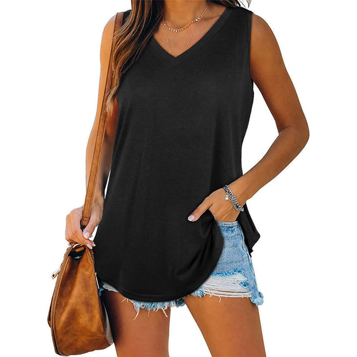 Maeve | Breathable Cotton Sleeveless V Neck Top Lightweight Summer