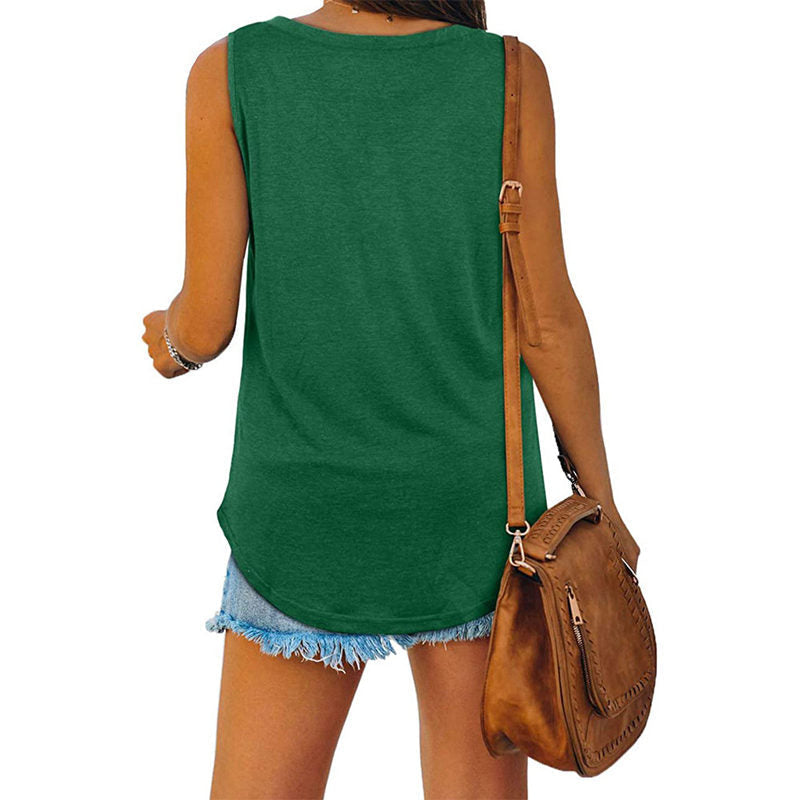 Maeve | Breathable Cotton Sleeveless V Neck Top Lightweight Summer