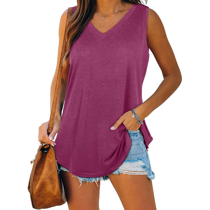 Maeve | Breathable Cotton Sleeveless V Neck Top Lightweight Summer