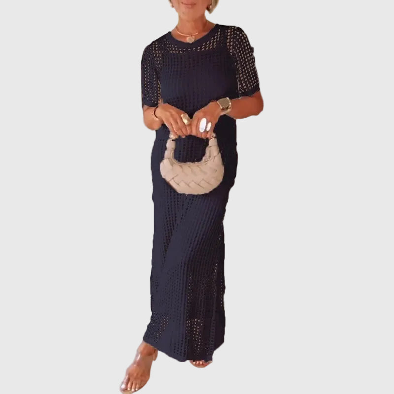 Adeline | Cut-Out Long Maxi Dress + Free Inner Dress
