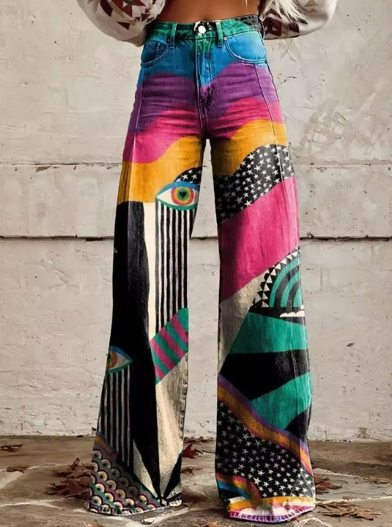 Talia™ - Boho Chic Flared Pants