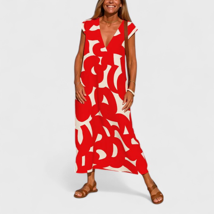 Hope | Flowing V-Neck Dress